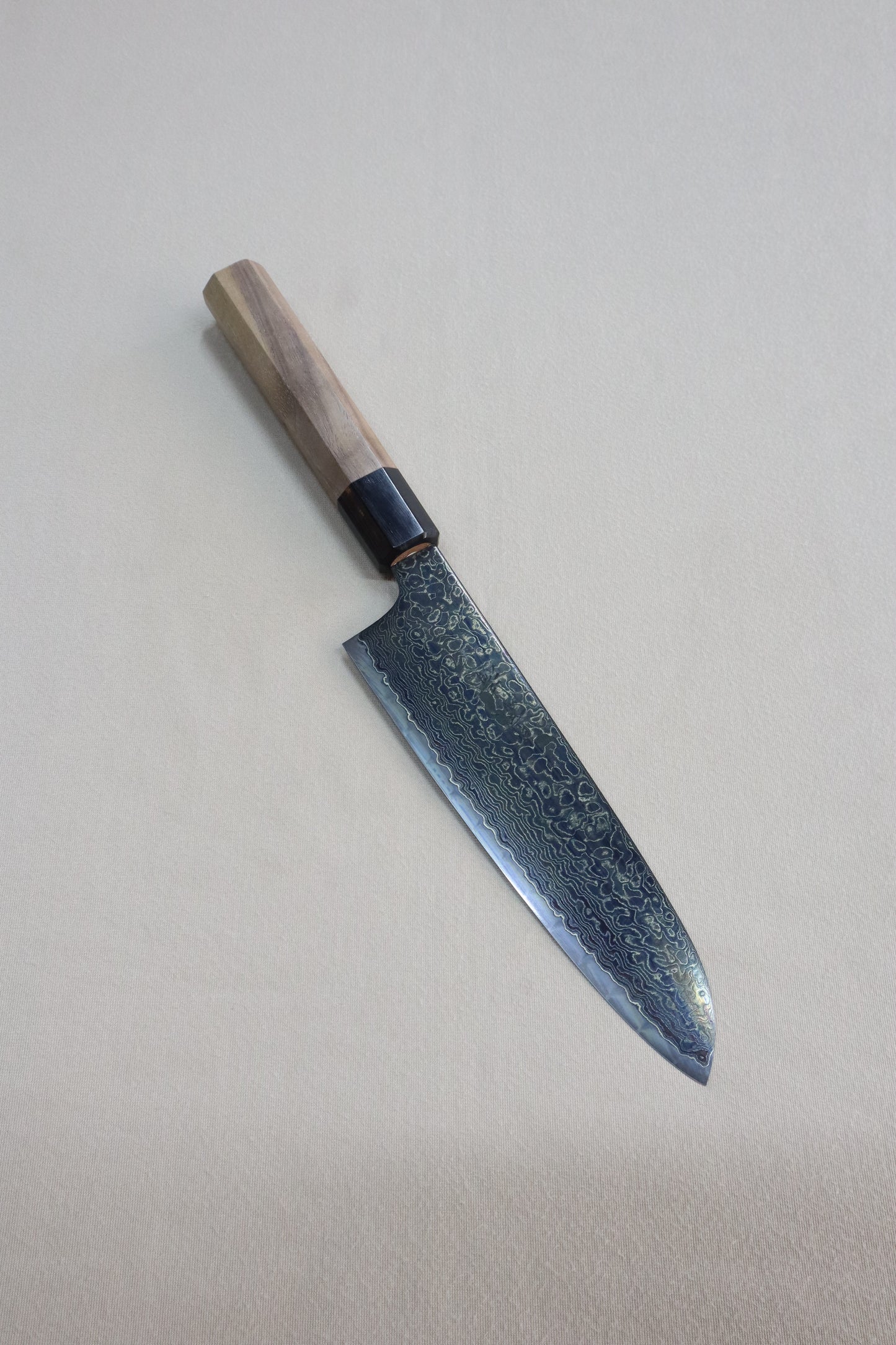 ZA 18 KUROSOME DAMASCUS SANTOKU 180MM