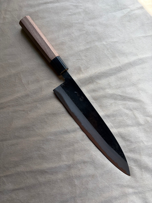 Kurouchi Gyuto 210mm DAMASCUS Acero Azul